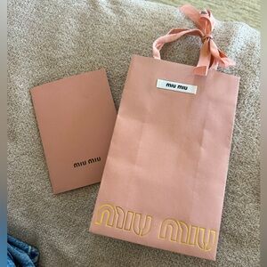 MiuMiu shopping bag